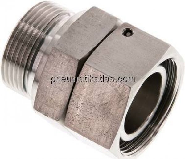 Einstellb. Schneidringverschr. G 1-1/4"-35 L, 1.4571