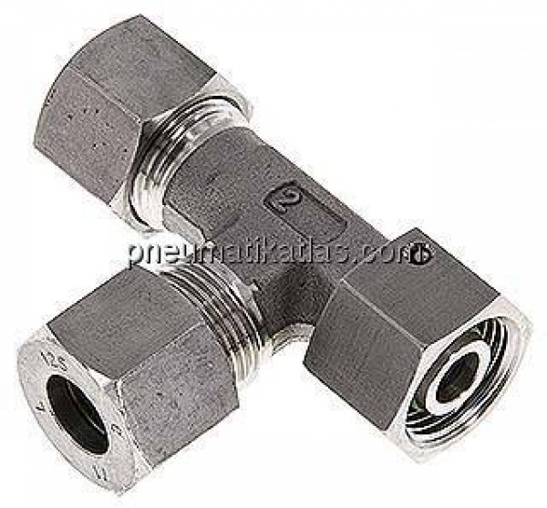 Einstellb. L-Schneidringverschraubung 12 S (M20x1,5), 1.4571