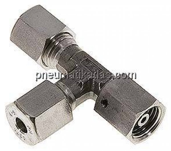 Einstellb. L-Schneidringverschraubung 6 S (M14x1,5), 1.4571