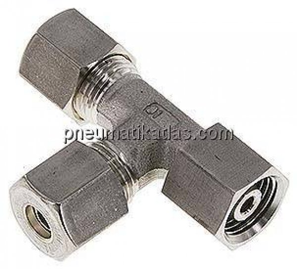 Einstellb. L-Schneidringverschraubung 8 S (M16x1,5), Klemmring 1.4571 (NC)