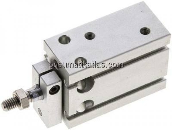 Direktmontagezylinder, Kolben 20mm,Hub 10mm, verdrehgesichert