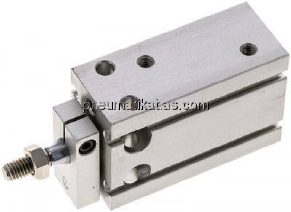 Direktmontagezylinder, Kolben 20mm,Hub 15mm, verdrehgesichert