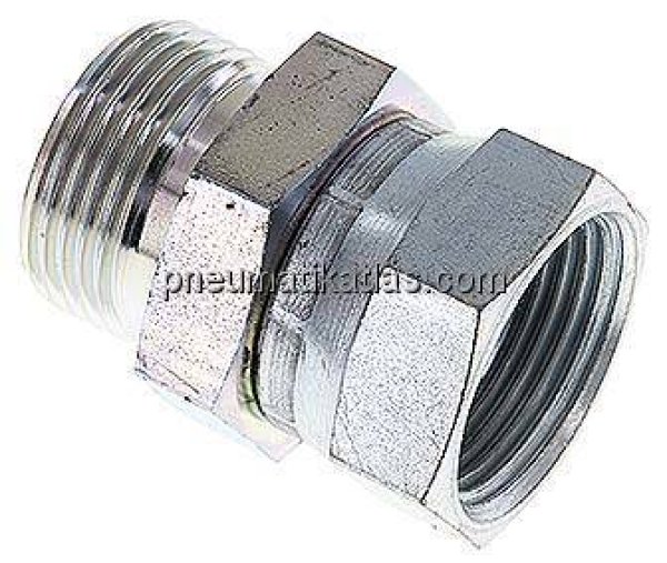 Einstellb. Einschraubverschr. 60°Keg.(G 1")-G 1"(AG)