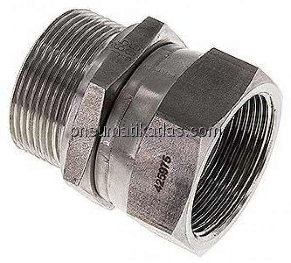 Einstellb. Einschraubverschr. 60°Keg.(G 1-1/2")-G 1-1/2"(AG)