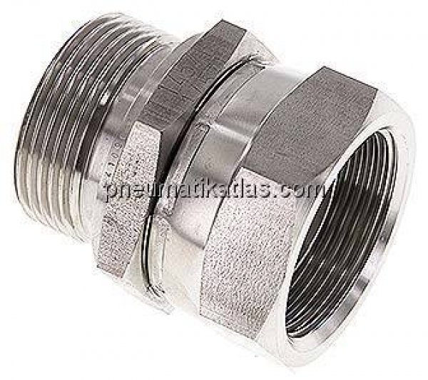 Einstellb. Einschraubverschr. 60°Keg.(G 1-1/4")-G 1-1/4"(AG)