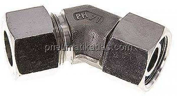 Einstellb. 45°-Schneidringverschraubung 20 S (M30x2), 1.4571