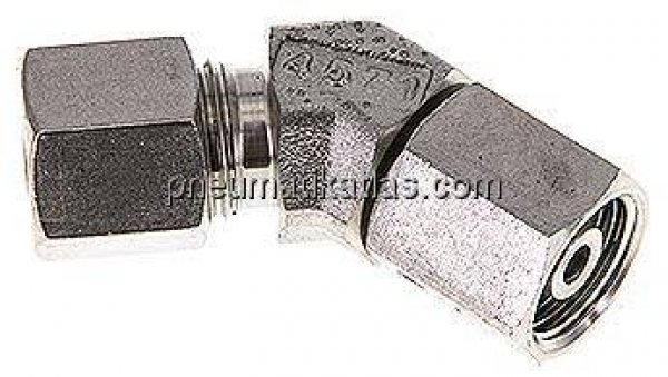 Einstellb. 45°-Schneidringverschraubung 8 S (M16x1,5), 1.4571