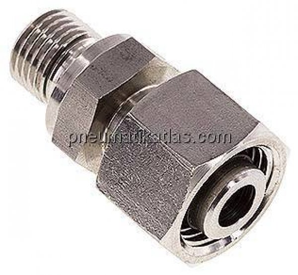 Einstellb. Schneidringverschr. G 1/4"-12 L, 1.4571