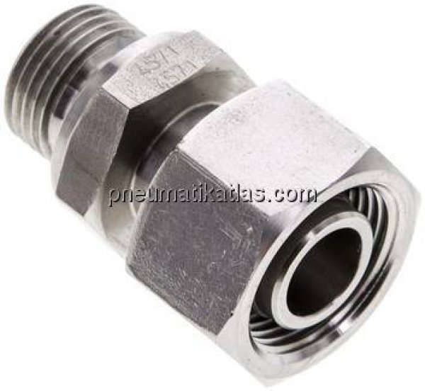 Einstellb. Schneidringverschr. M 18x1,5-15 L, 1.4571