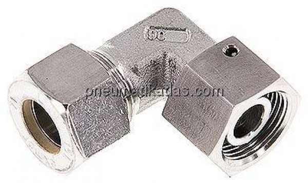 Einstellb. Winkel-Schneidringverschr. 15 L (M22x1,5), Klemmring 1.4571 (NC)