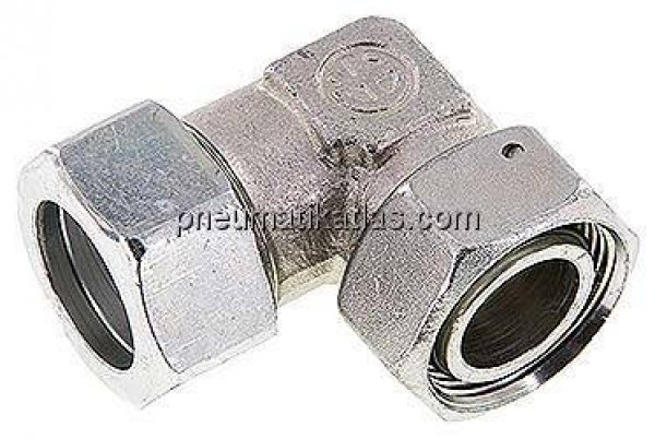 Einstellb. Winkel-Schneidringverschr. 28 L (M36x2), Stahl verzinkt