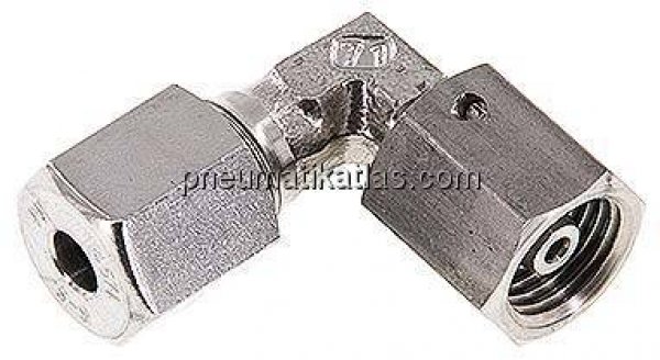 Einstellb. Winkel-Schneidringverschr. 6 S (M14x1,5), 1.4571