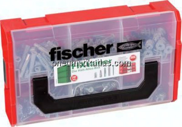 FIXtainer - "Hält-Alles-Box": 50 Stk. Dübel SX 6x30 und Senkkopfschrauben 4,5x40 - 50 Stk. Universal