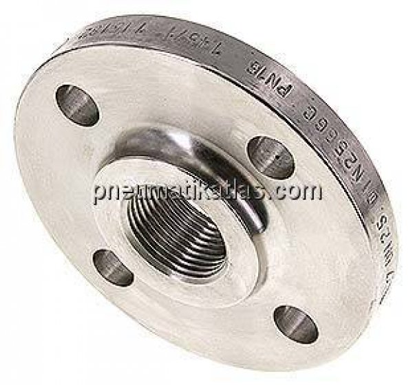 Gewindeflansch DN25-PN16 (DIN), Rp 1", DIN 2566, 1.4571