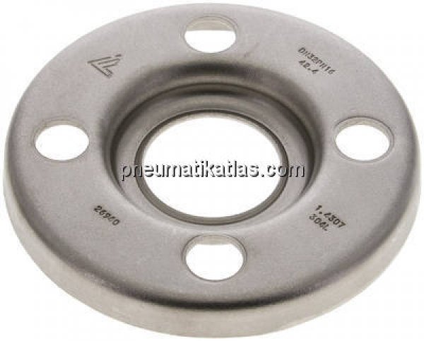 Losflansch DN32-PN10, ähnlich DIN 2642, 1.4301 gepresst