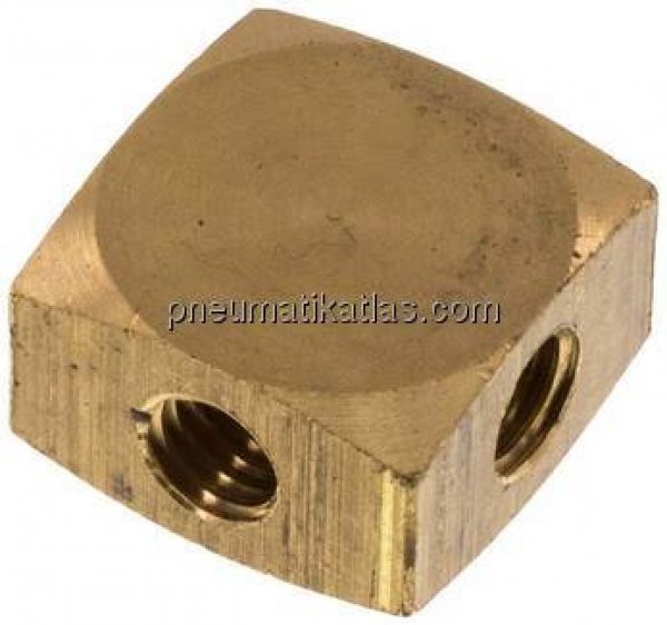 Kreuz-Verteiler 3 x M 5,Messing