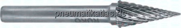 Hartmetall-Frässtift 12mm, SKM - Form M - Spitzkegel