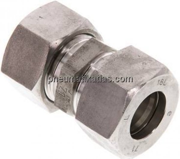 Gerade Schneidringverschraubung 18 L (M26x1,5), Klemmring 1.4571 (NC)