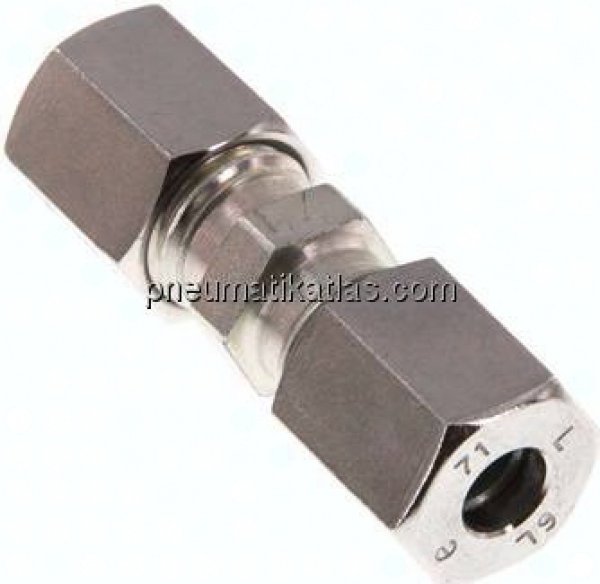 Gerade Schneidringverschraubung 6 L (M12x1,5), Stahl verzinkt