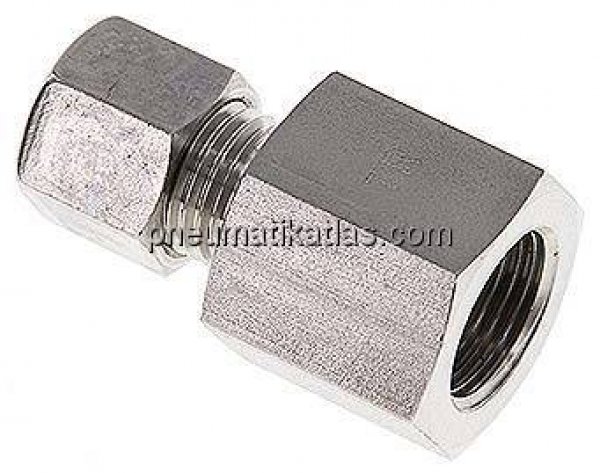 Aufschraub-Schneidringverschr. G 3/8"-8 L (M14x1,5), Klemmring 1.4571 (NC)