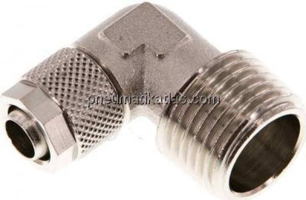 Winkel-Verschraubung R 1/2"-10x8mm, Messing vernickelt