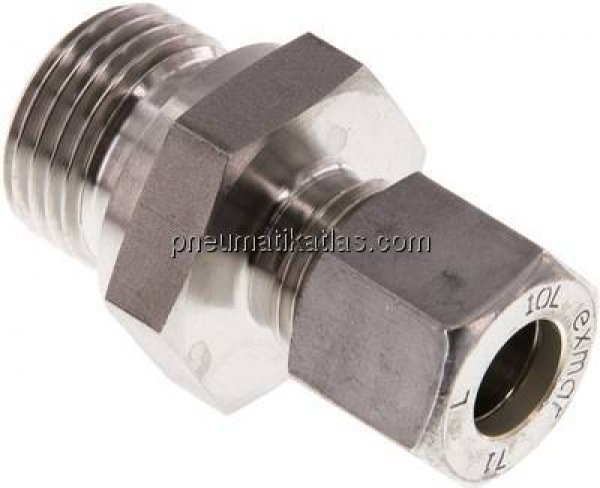 Gerade Schneidringverschr. G 1/2"-10 L (M16x1,5), Klemmring 1.4571 (NC)