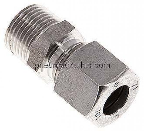 Gerade Schneidringverschr. R 3/8"-10 L (M16x1,5), 1.4571