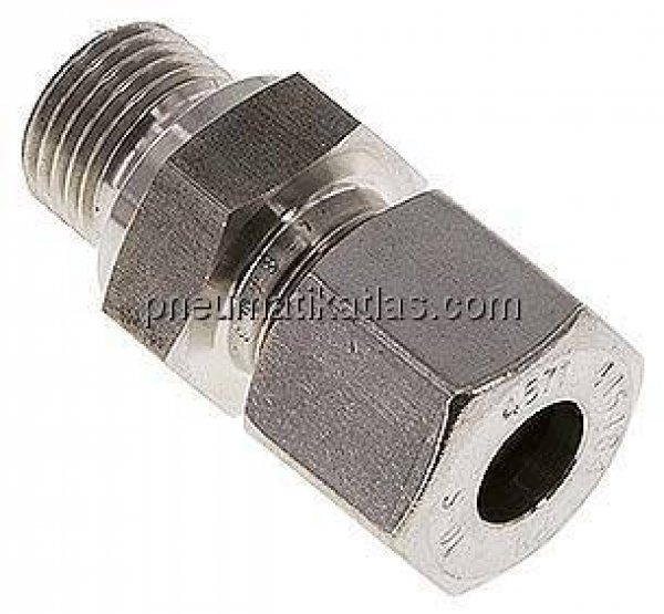 Gerade Schneidringverschr. M 16x1,5-10 S (M18x1,5), 1.4571