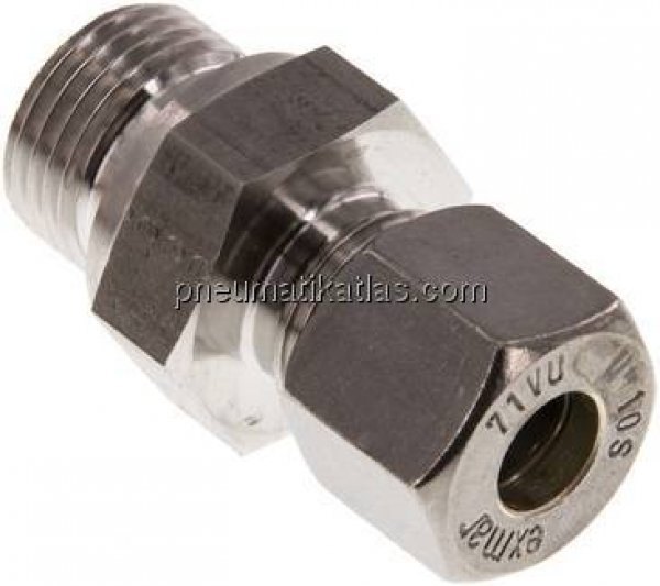 Gerade Schneidringverschr. G 1/2"-10 S (M18x1,5), Klemmring 1.4571 (NC)