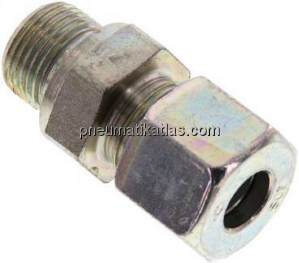 Gerade Schneidringverschr. G 3/8"-10 S (M18x1,5), Stahl verzinkt