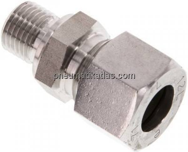 Gerade Schneidringverschr. G 1/4"-12 L (M18x1,5), 1.4571