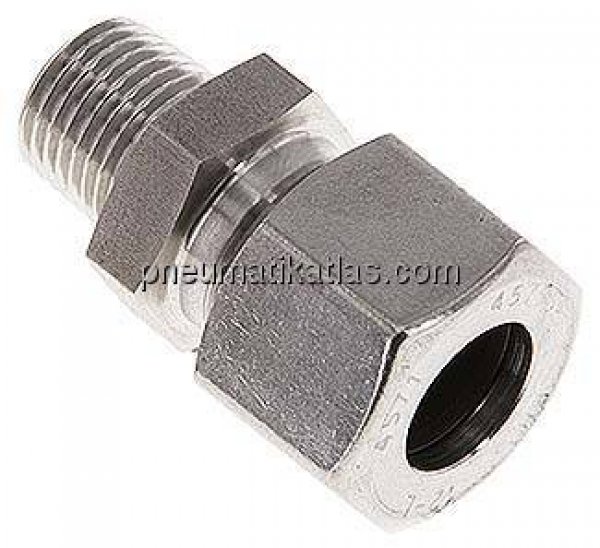 Gerade Schneidringverschr. R 1/4"-12 L (M18x1,5), 1.4571