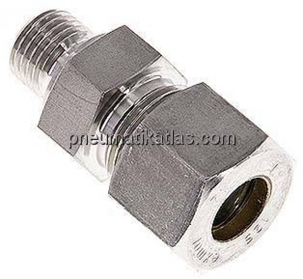 Gerade Schneidringverschr. M 14x1,5-12 S (M20x1,5), Klemmring 1.4571 (NC)