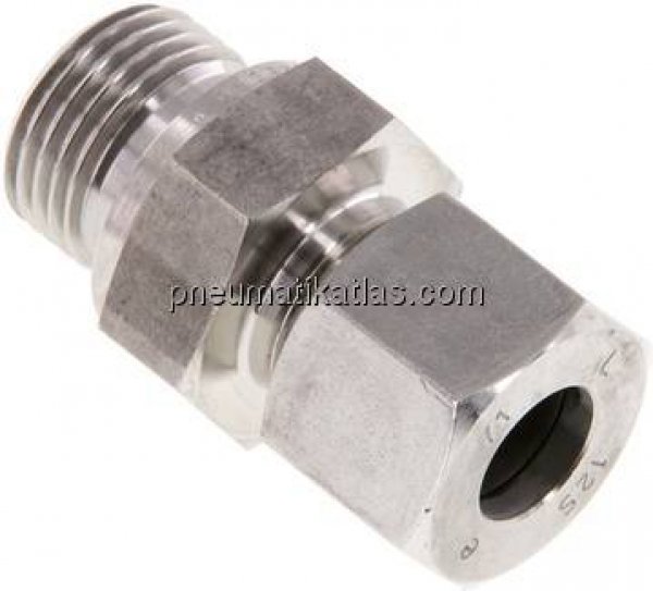 Gerade Schneidringverschr. G 1/2"-12 S (M20x1,5), 1.4571