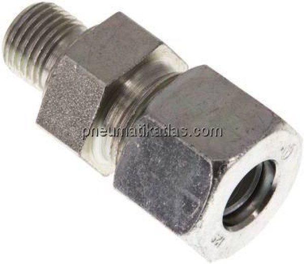 Gerade Schneidringverschr. G 1/4"-12 S (M20x1,5), Stahl verzinkt