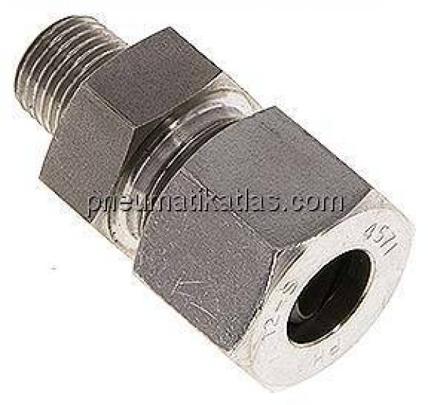 Gerade Schneidringverschr. R 1/4"-12 S (M20x1,5), 1.4571