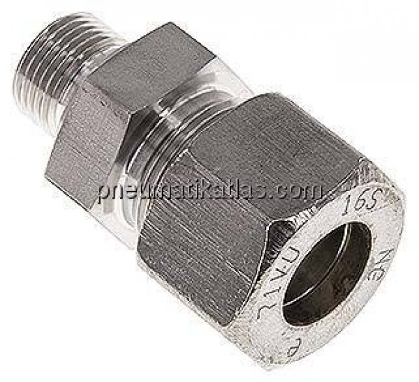 Gerade Schneidringverschr. G 3/8"-16 S (M24x1,5), Klemmring 1.4571 (NC)