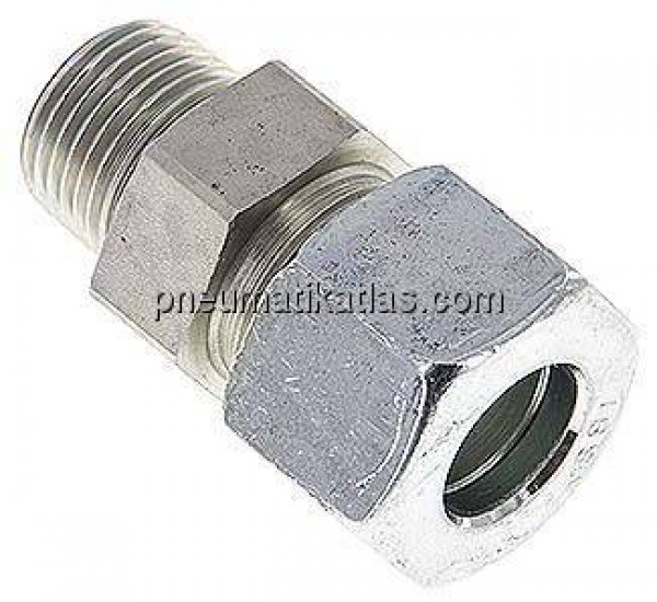 Gerade Schneidringverschr. R 1/2"-16 S (M24x1,5), Stahl verzinkt