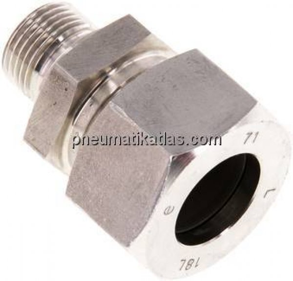 Gerade Schneidringverschr. G 3/8"-18 L (M26x1,5), 1.4571