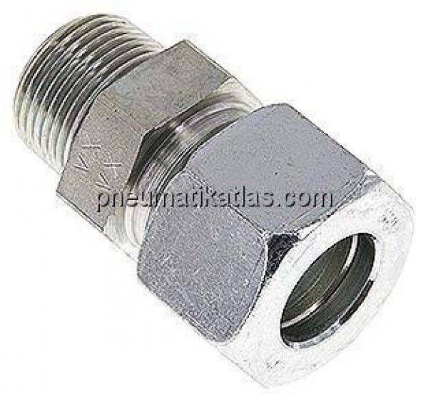 Gerade Schneidringverschr. R 3/4"-20 S (M30x2), Stahl verzinkt