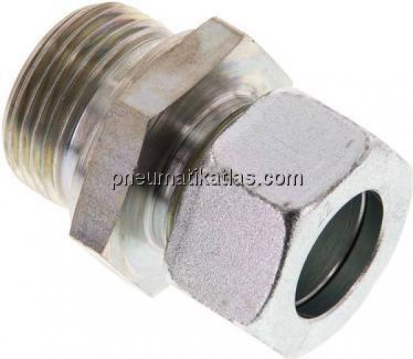 Gerade Schneidringverschr. G 1"-22 L (M30x2), Stahl verzinkt