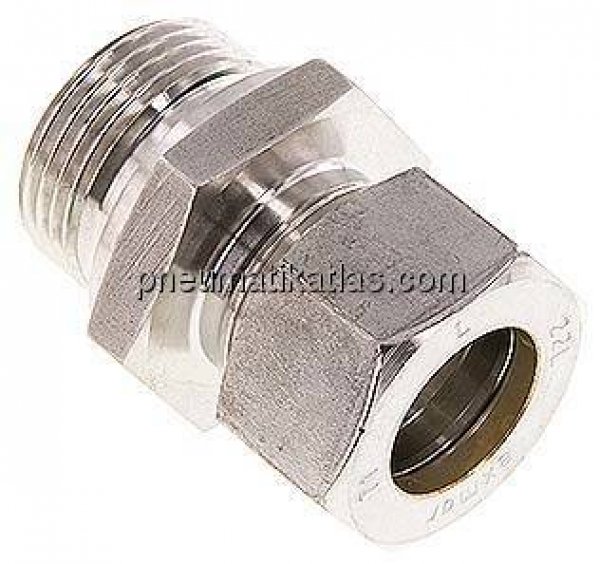 Gerade Schneidringverschr. G 1"-22 L (M30x2), Klemmring 1.4571 (NC)