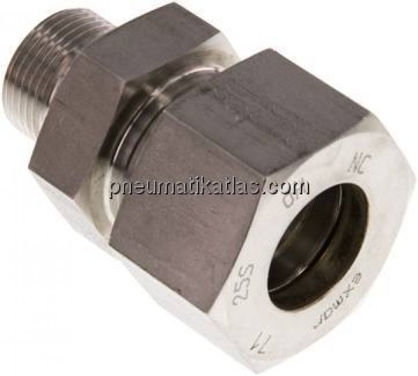 Gerade Schneidringverschr. G 3/4"-25 S (M36x2), Klemmring 1.4571 (NC)