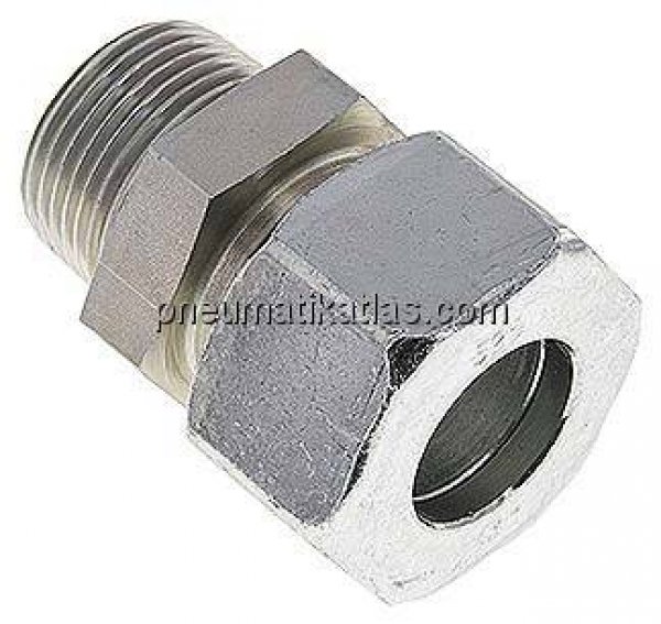 Gerade Schneidringverschr. R 1"-25 S (M36x2), Stahl verzinkt