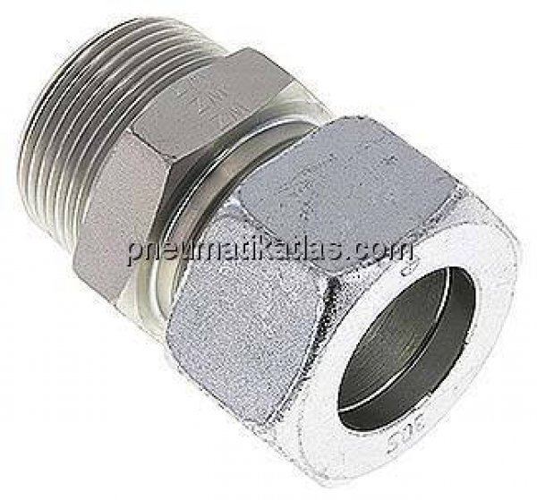 Gerade Schneidringverschr. R 1-1/4"-30 S (M42x2), Stahl verzinkt