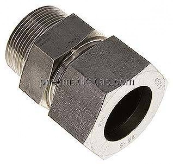 Gerade Schneidringverschr. R 1-1/2"-38 S (M52x2), 1.4571