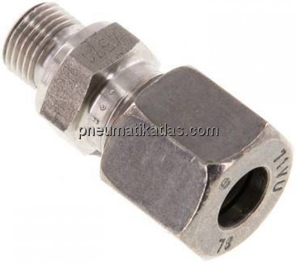 Gerade Schneidringverschr. G 1/8"-8 L (M14x1,5), 1.4571