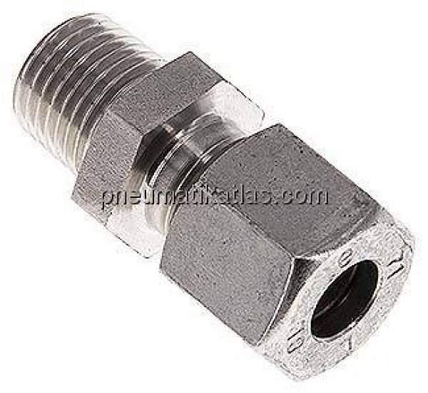 Gerade Schneidringverschr. R 1/4"-8 L (M14x1,5), 1.4571