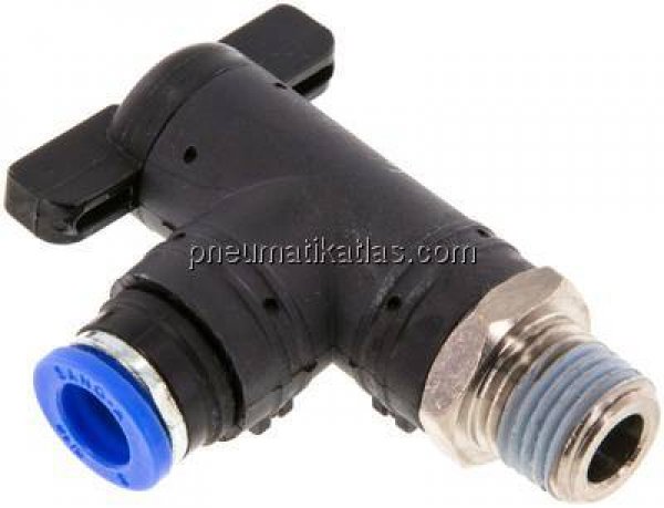 Winkel-Absperrhahn R 1/4"-8mm, IQS-Standard