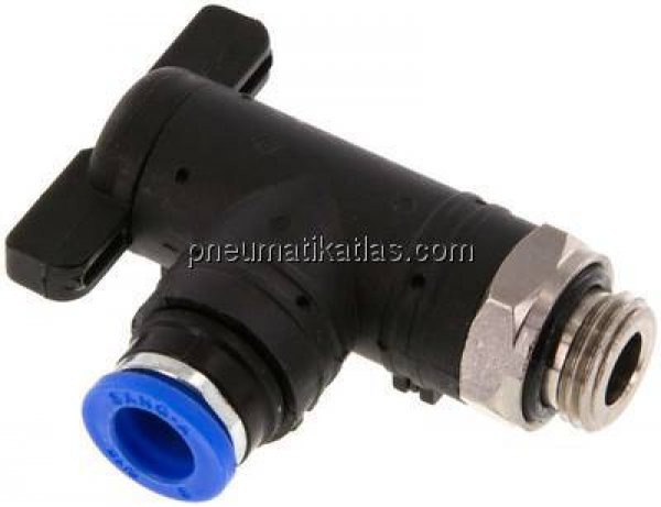 Winkel-Absperrhahn G 1/4"-8mm, IQS-Standard